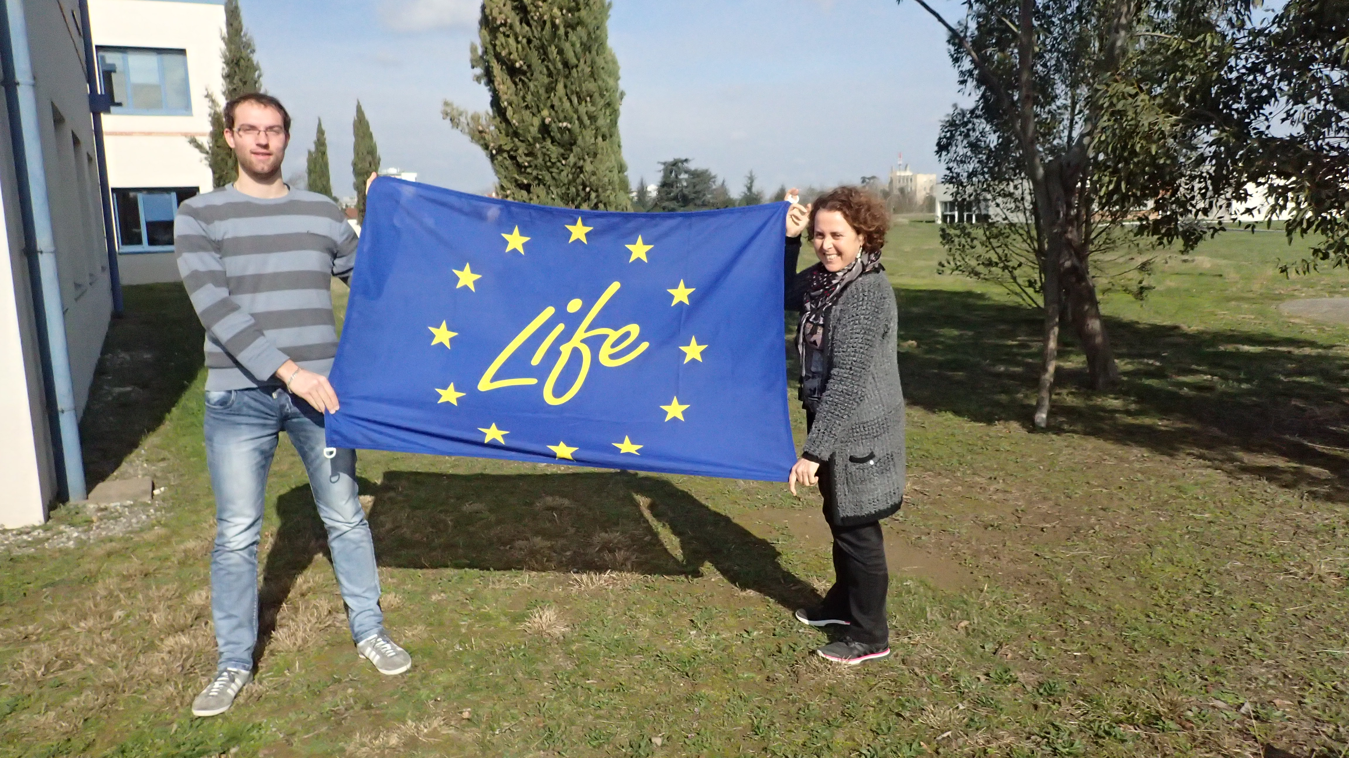 Emile et Rachel, fiers de rejoindre l'équipe du LIFE ! © L. Hatterley