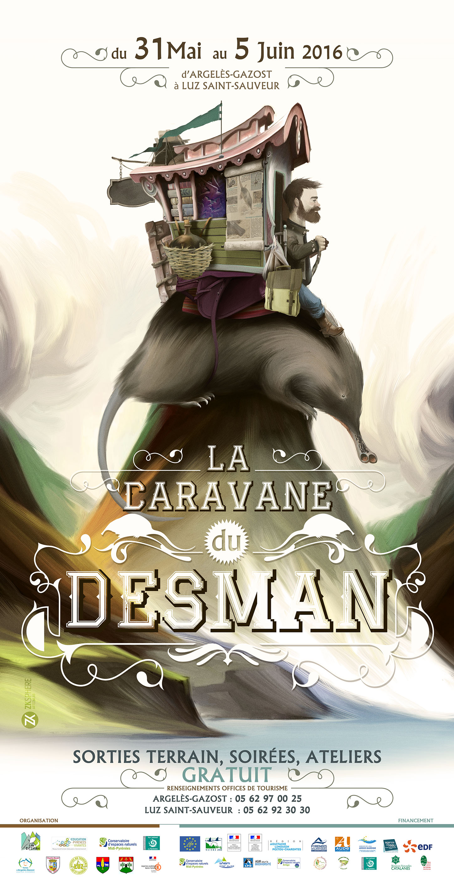 Affiche de la caravane Desman 2016