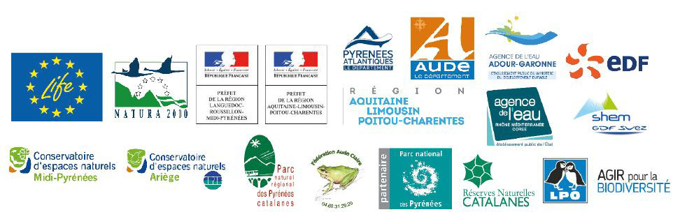 Logos des financeurs de la caravane Desman