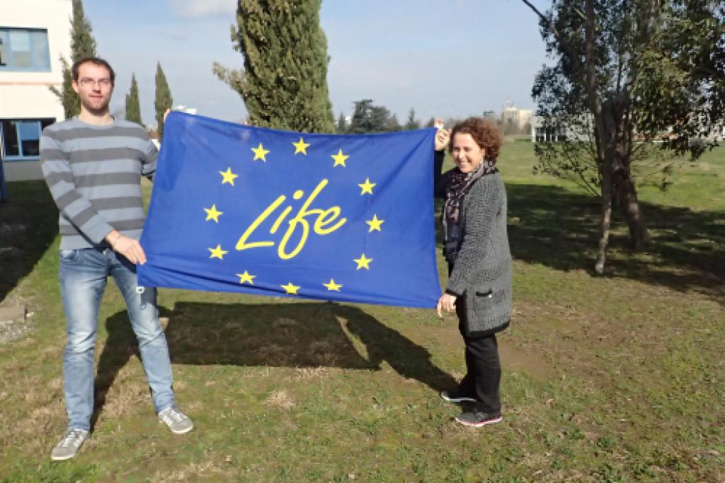 Emile et Rachel, fiers de rejoindre l'équipe du LIFE ! © L. Hatterley