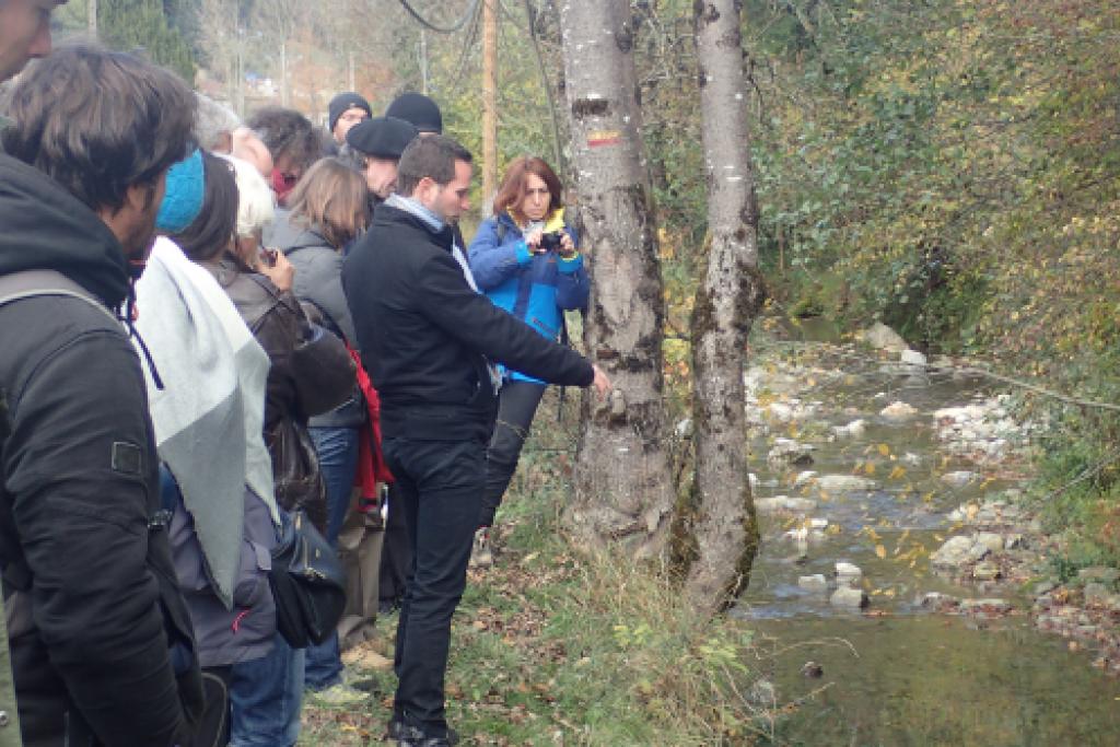 Visite du lundi après-midi des travaux réalisés sur l'Hers Vif